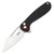 Ніж туристичний CJRB Lago SW Black (J1926-BK), Колір: Чорний/Сірий