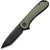Кишеньковий ніж Civivi Elementum C907T-E, Покриття клинка: Black Stonewashed, Колір: Зелений
