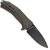 Кишеньковий ніж Lionsteel KUR Brown (KUR BBR), Покриття клинка: BSW (Black Stonewash), Колір: Коричневий, зображення 2