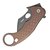 Нож керамбит Lionsteel L.E.One, Black Blade, Aluminium brown (LE1 A EB), изображение 3