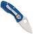 Карманный нож Spyderco Ambitious Lightweight Blue (C148PBL), Тип режущей кромки: Гладкое лезвие, изображение 2