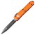 Кишеньковий ніж Microtech Ultratech Double Edge Black Blade Оrange (122-1OR), Покриття клинка: Black, Колір: Оrange
