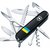 Багатофункціональний ніж Victorinox Huntsman Ukraine Герб на прапорі горіз. 1.3713.3.T3040p, Колір: Black, Принт: Герб на флаге горизонтальный