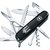 Багатофункціональний ніж Victorinox Huntsman Ukraine Тризуб готичний білий на чорному 1.3713.3_T0630u, Колір: Black, Принт: Готовий тризуб білий на чорному