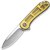 Карманный нож Civivi Elementum золотой C907A-4, Покрытие клинка: Satin, Цвет : Gold 