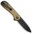 Карманный нож Civivi Elementum золотой C907A-5, Покрытие клинка: BSW (Black Stonewash), Цвет : Gold , изображение 2