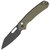 Кишеньковий ніж CJRB Pyrite Wharncliffe BB G10 Green (J1925A-BGN), Покриття клинка: Black, Колір: Olive