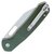 Кишеньковий ніж CJRB Pyrite Wharncliffe Micarta Green (J1925A-MGN), Покриття клинка: SW (Stonewash), Колір: Green, зображення 3