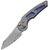Карманный нож Fox Jupiter Titanium Timascus (FX-555 DPB), Покрытие клинка: SW (Stonewash), Цвет : Timascus