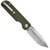 Карманный нож CJRB Nova Green (J1937-GN), Покрытие клинка: Sandblast, Цвет : Green, изображение 2