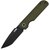 Карманный нож CJRB Nova Green PVD (J1937-BGN), Покрытие клинка: Black PVD Coating, Цвет : Green