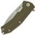 Кишеньковий ніж Lionsteel Kur G10 Green (KUR GR), Покриття клинка: SW (Stonewash), Колір: Зелений, Матеріал рукояті: G-10, зображення 3