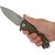 Кишеньковий ніж Lionsteel Kur G10 Green (KUR GR), Покриття клинка: SW (Stonewash), Колір: Зелений, Матеріал рукояті: G-10, зображення 5