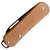 Маленький складний ніж Fox Vulpis Brass BB brown (FX-VP108 OTB), Покриття клинка: Black Idroglider, Колір: Коричневий, Матеріал рукояті: Латунь, зображення 3