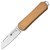 Маленький складний ніж Fox Vulpis Brass brown (FX-VP108 OT), Покриття клинка: Polished, Колір: Коричневий, Матеріал рукояті: Латунь