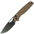 Ніж туристичний CJRB Acacia Black Blade brown (J1952-BBN)