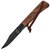 Нож туристический Main Knives "Workers line" Clip Point BB Walnut Wood PU Loop Brown (1154)