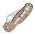 Кишеньковий ніж Spyderco Para 3 CPM Cru-Wear Micarta Brown (C223MPCW), зображення 4