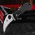 Маленький складний ніж Spyderco Manbug Hawkbill VG-10 Serrated FRN Black (MBKHBS), зображення 5