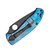 Карманный нож Spyderco Tenacious Black Blade D2 Titanium Blue (C122TIBLBKD2P), изображение 4