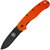 EDC нож Esee Knives Avispa Black Blade AUS-8 G10 Orange (BRK1301ORB), Покрытие клинка: Black, Цвет : Оранжевый, Марка стали: AUS-8 (8A), Материал рукояти: G-10
