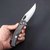 EDC нож San Ren Mu Retreiver микарта черный (9203-MB), Покрытие клинка: Satin, Цвет : Чёрный, изображение 7