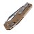 Кишеньковий ніж Microtech MSI SE, fluted black, tan (210-1FLGTTA), Колір: Коричневий, зображення 3