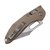 Кишеньковий ніж Microtech Stitch tan (169RL-10APFLGTTA), Колір: Коричневий, зображення 5