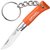 Маленький складной нож Opinel Keychain №2 Inox оранжевый (002272), Цвет : Оранжевый, Материал рукояти: Граб