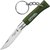 Маленький складной нож Opinel Keychain №4 Inox темно-зеленый (001743-k), Цвет : Тёмно-зелёный , Материал рукояти: Бук