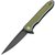 Ніж Artisan Shark Black Blade olive (1707P-BGN), Колір: Оливковий, Марка сталі: D2, Матеріал рукояті: Склотекстоліт (G10)