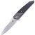 Ніж Amare Knives "Pocket Peak Folder" сірий 201803, Колір: Чорний/Сірий, Марка сталі: Sandvik 14C28N, Матеріал рукояті: Склотекстоліт (G10)