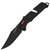 Нож SOG Trident AT (11-12-01-41), Покрытие клинка: Black Titanium Nitride, Цвет : Чёрный/Красный, Тип режущей кромки: Гладкое лезвие
