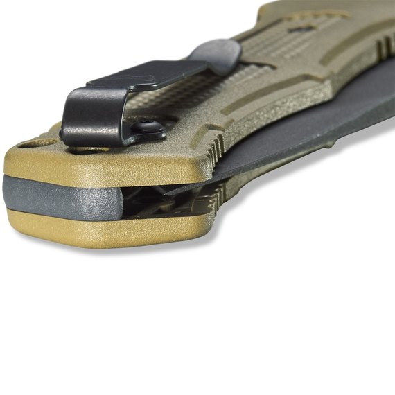 Нож тактический Benchmade Claymore Auto 9070SBK-1, Цвет : Зелёный, Марка стали: CPM-D2, Материал рукояти: Grivory, изображение 9