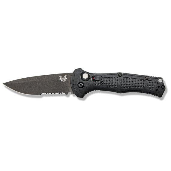 Кишеньковий ніж Benchmade Claymore Auto 9070SBK, Колір: Чорний, Марка сталі: CPM-D2, Матеріал рукояті: Grivory, зображення 4