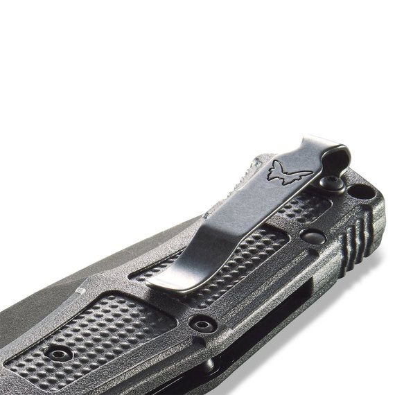 Кишеньковий ніж Benchmade Claymore Auto 9070SBK, Колір: Чорний, Марка сталі: CPM-D2, Матеріал рукояті: Grivory, зображення 7