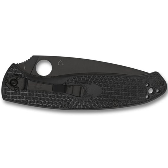 Нож Spyderco Resilience Black Blade FRN, полусеррейтор (C142PSBBK), изображение 2