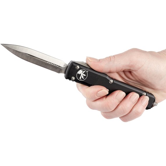 Нож Microtech Ultratech Double Edge Satin 122-4, Покрытие клинка: Satin, Цвет : Чёрный, изображение 5