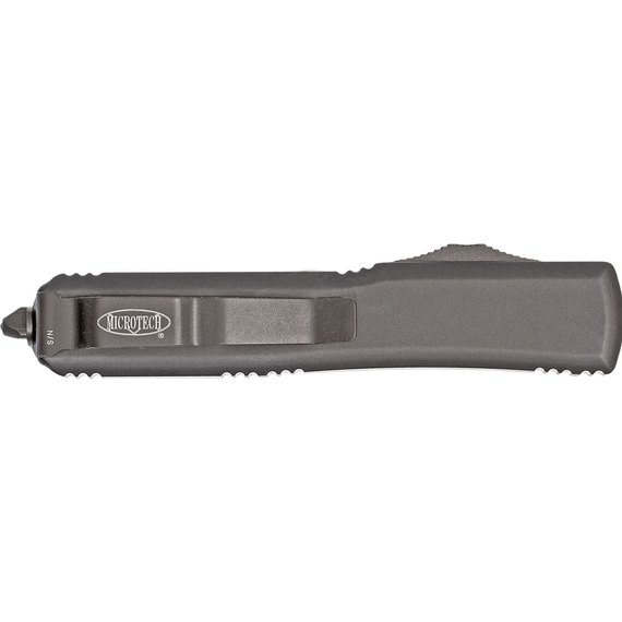Ніж Microtech Ultratech Bayonet Black Blade Tactical, напівсерейтор 120-2T, Колір: Чорний, Матеріал рукояті: Алюміній, зображення 3