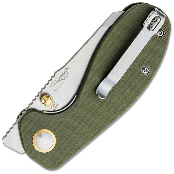 Карманный нож CJRB Maileah L SW, AR-RPM9 Steel, G10 green (J1918L-GN), Цвет : Зелёный, изображение 2