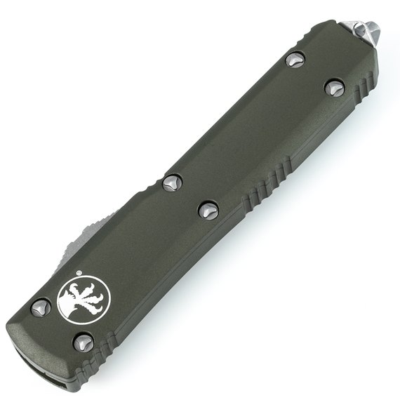 Нож Microtech Ultratech Double Edge Apocalyptic FS серрейтор od green (122-12APOD), изображение 2