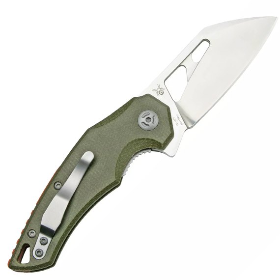 Нож Fox Atrax Micarta olive (FE-027 MOD), Цвет : Оливковый, Марка стали: 9Cr13, Материал рукояти: Мікарта