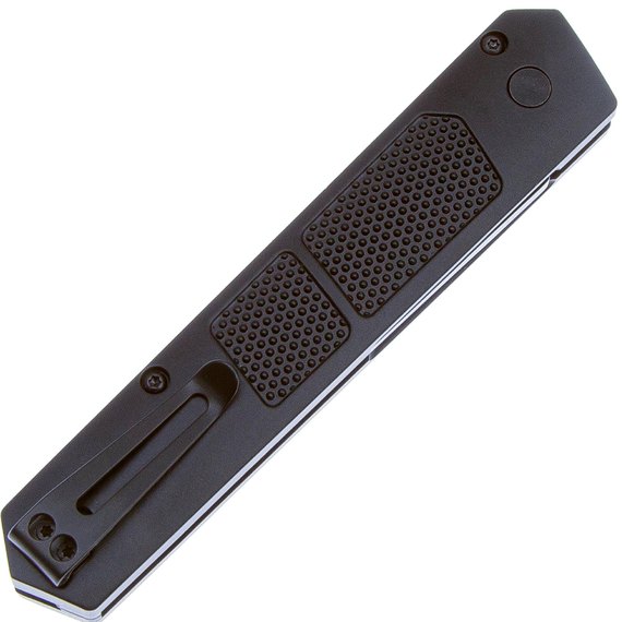 Нож Boker Plus Kwaiken Grip Auto Black 01BO474, Цвет : Чёрный, Марка стали: D2, Материал рукояти: Алюміній, изображение 4