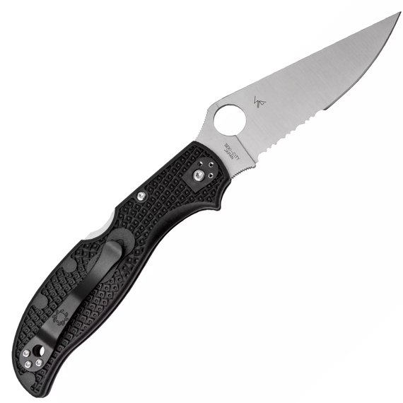 Ніж Spyderco Stretch 2 XL FRN, напівсерейтор (C258PSBK), Колір: Чорний, Тип ріжучої кромки: Напівсеррейтор, зображення 2