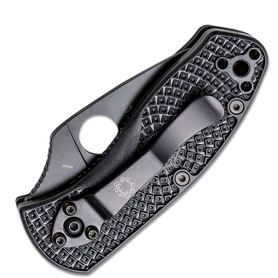 Ніж Spyderco Ambitious Lightweight Black Blade, серрейтор (C148SBBK), зображення 3