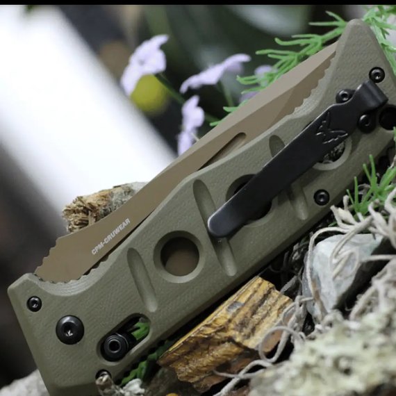 Нож тактический Benchmade Sibert Auto Adamas 2750FE-2, Цвет : Оливковый, изображение 4