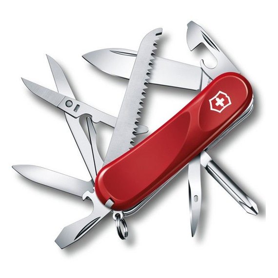 Багатофункціональний ніж Victorinox Delemont, Evolution 18, 85 мм, червоний 2.4913.E