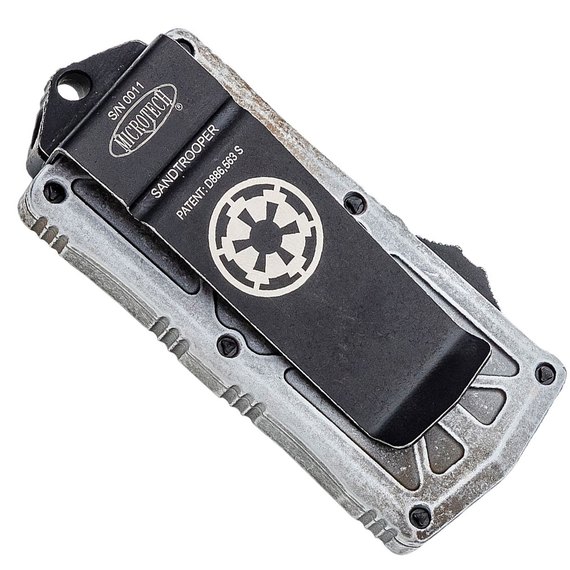 Кишеньковий ніж Microtech Exocet Double Edge Stonewash Sandtrooper (157-1SA), зображення 2