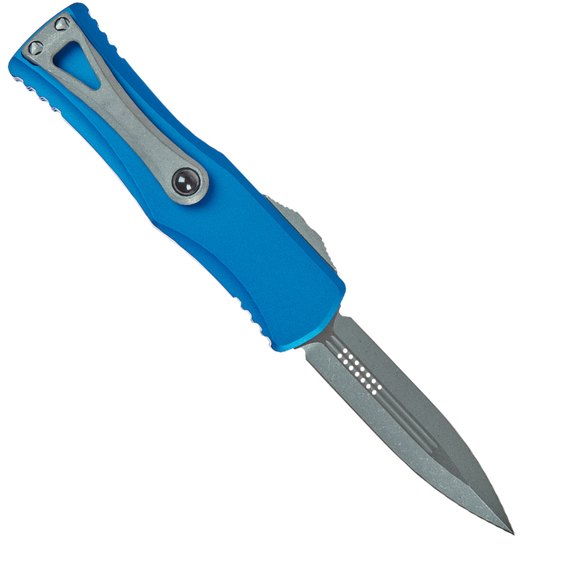 Карманный нож Microtech Hera Double Edge Apocalyptic Blue (702-10APBL), изображение 2