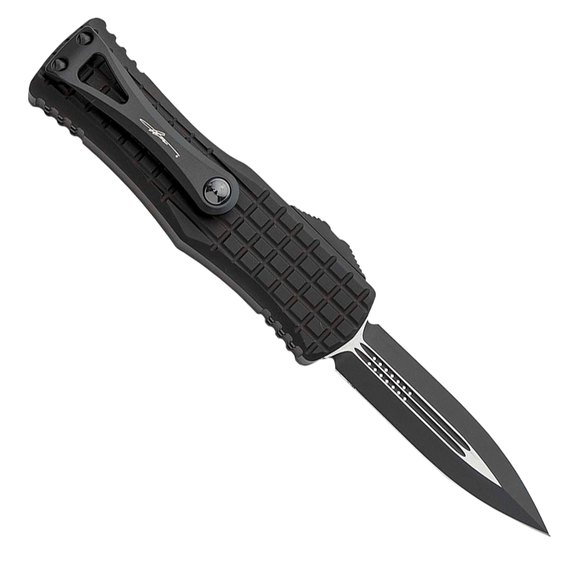 Кишеньковий ніж Microtech Hera Double Edge Black Blade Frag Black (702-1TFRS), зображення 2